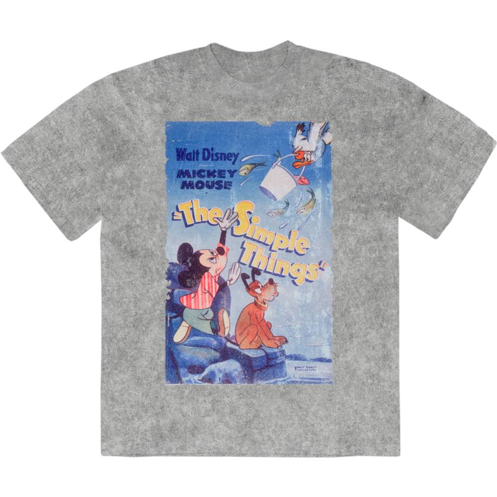 Disney - Mickey The Simple Things Mens Tshirt - Grey